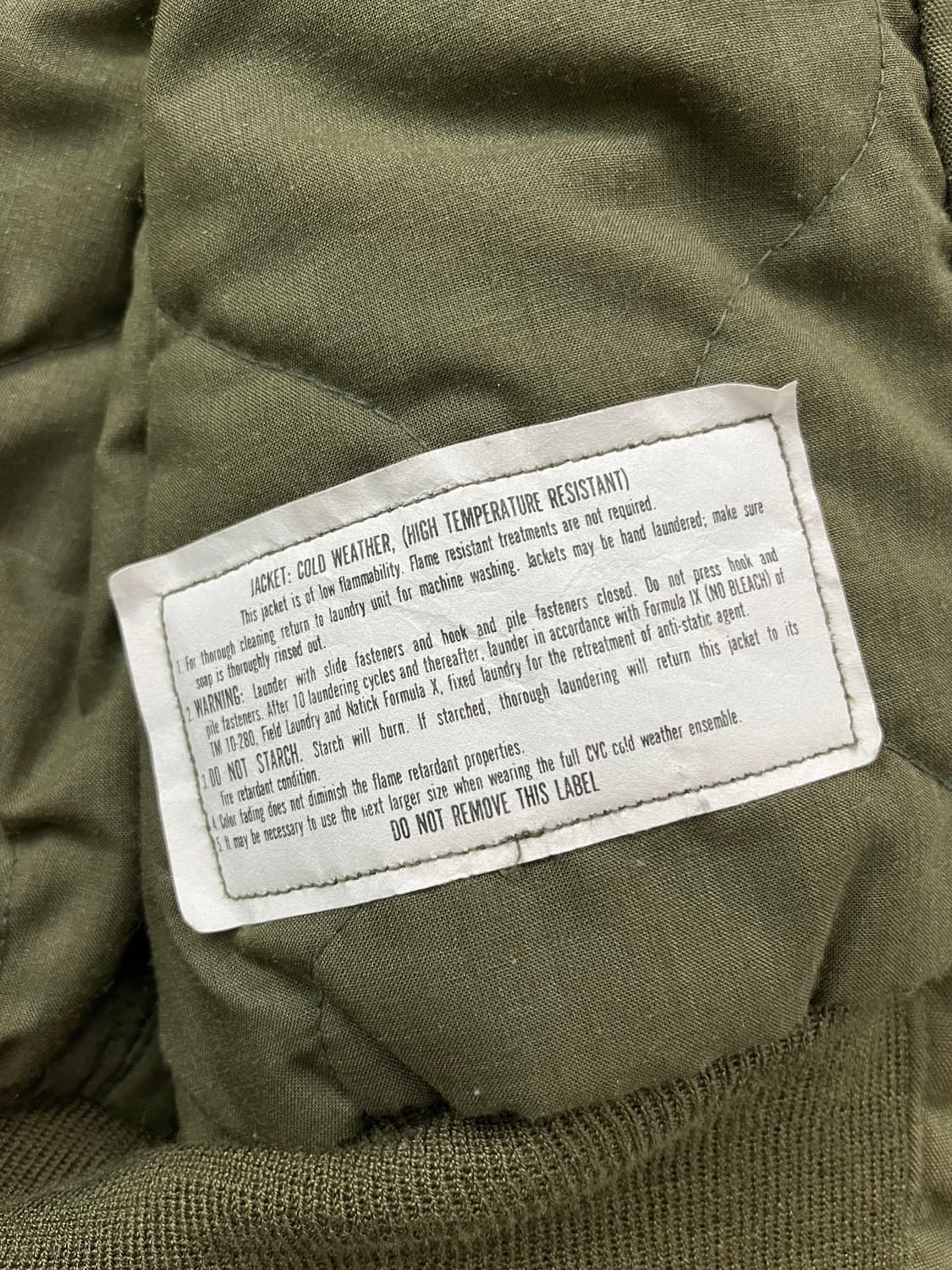 90s U.S Army CVC 탱커 자켓 미군 밀리터리 빈티지 상품이미지6