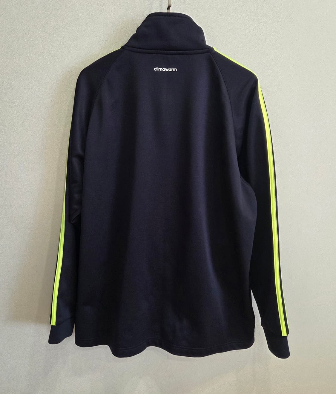 아디다스 네이비 형광 삼선 트랙 자켓 M 상품이미지2