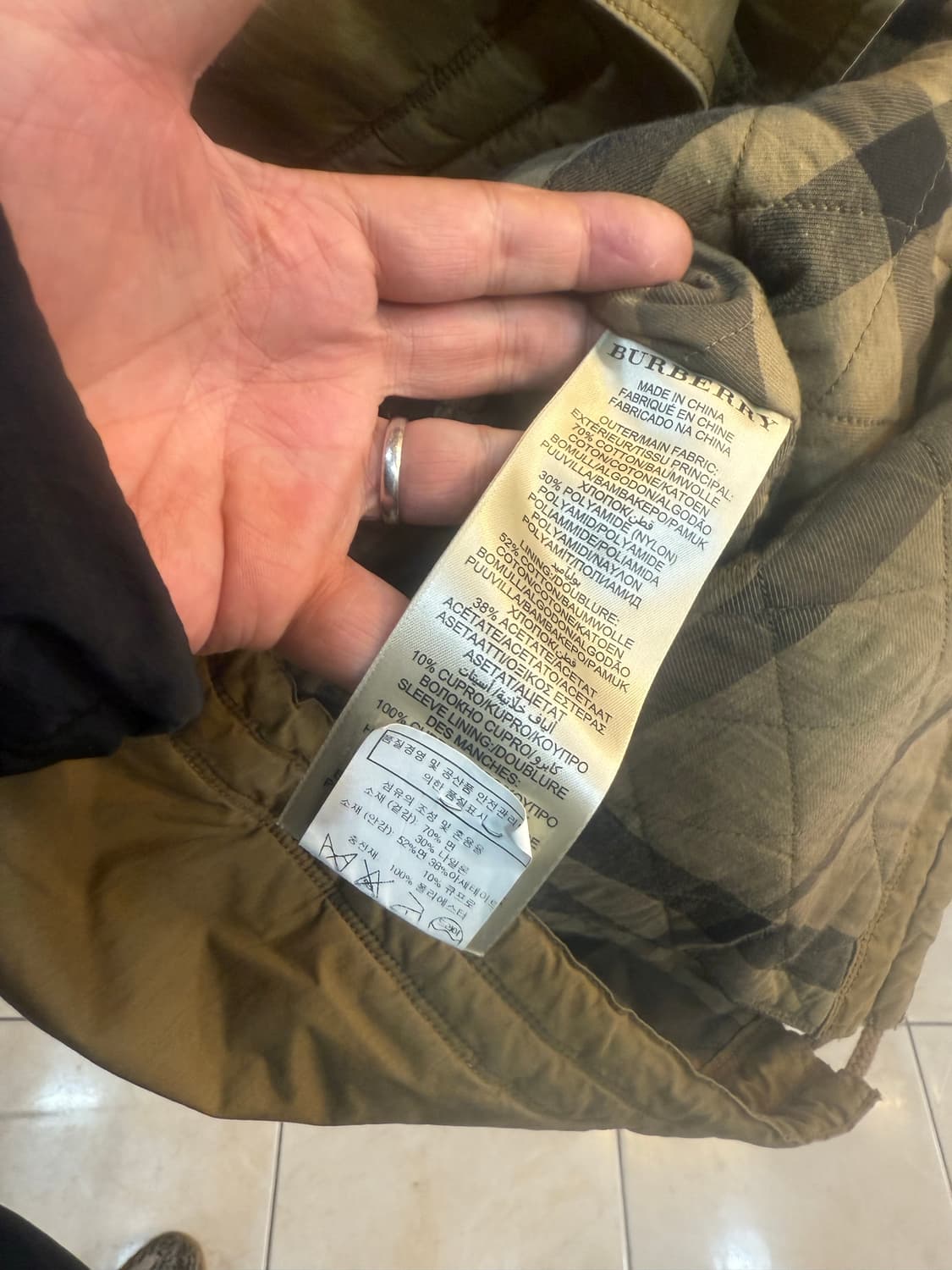 36/44-55 정품 버버리 브릿 야상패딩 팝니다 상품이미지5