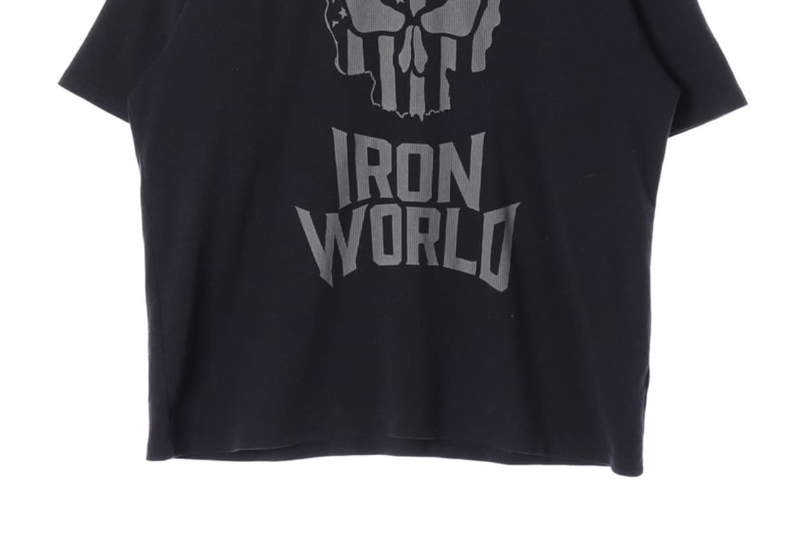 가스프 아이언 월드 스컬 그래픽 짐웨어 티셔츠 L 상품이미지4