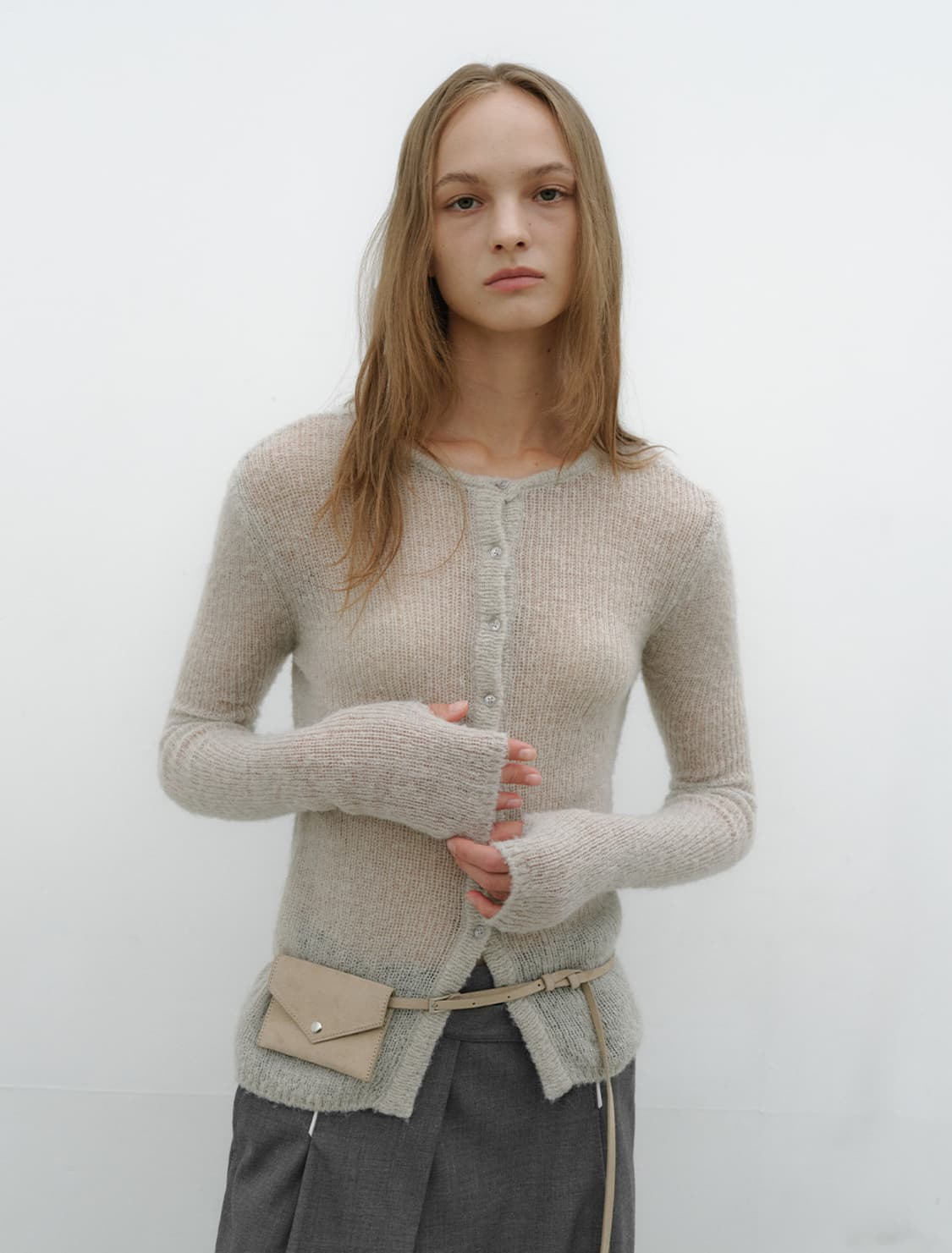 로우타이드 알파카 핸드워머 니트 상품이미지1