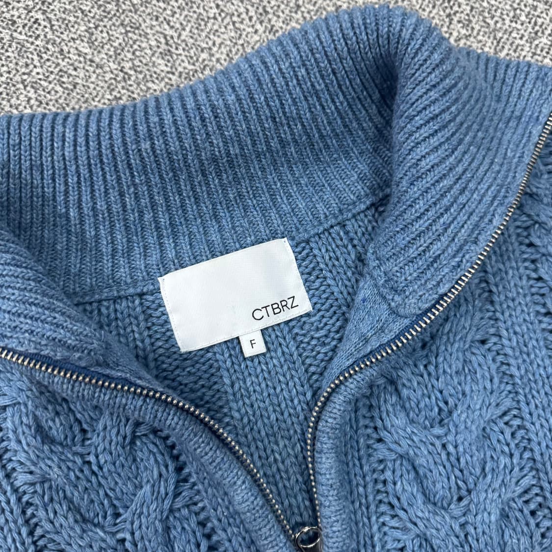 시티브리즈 케이블 니트 집업 가디건 상품이미지4