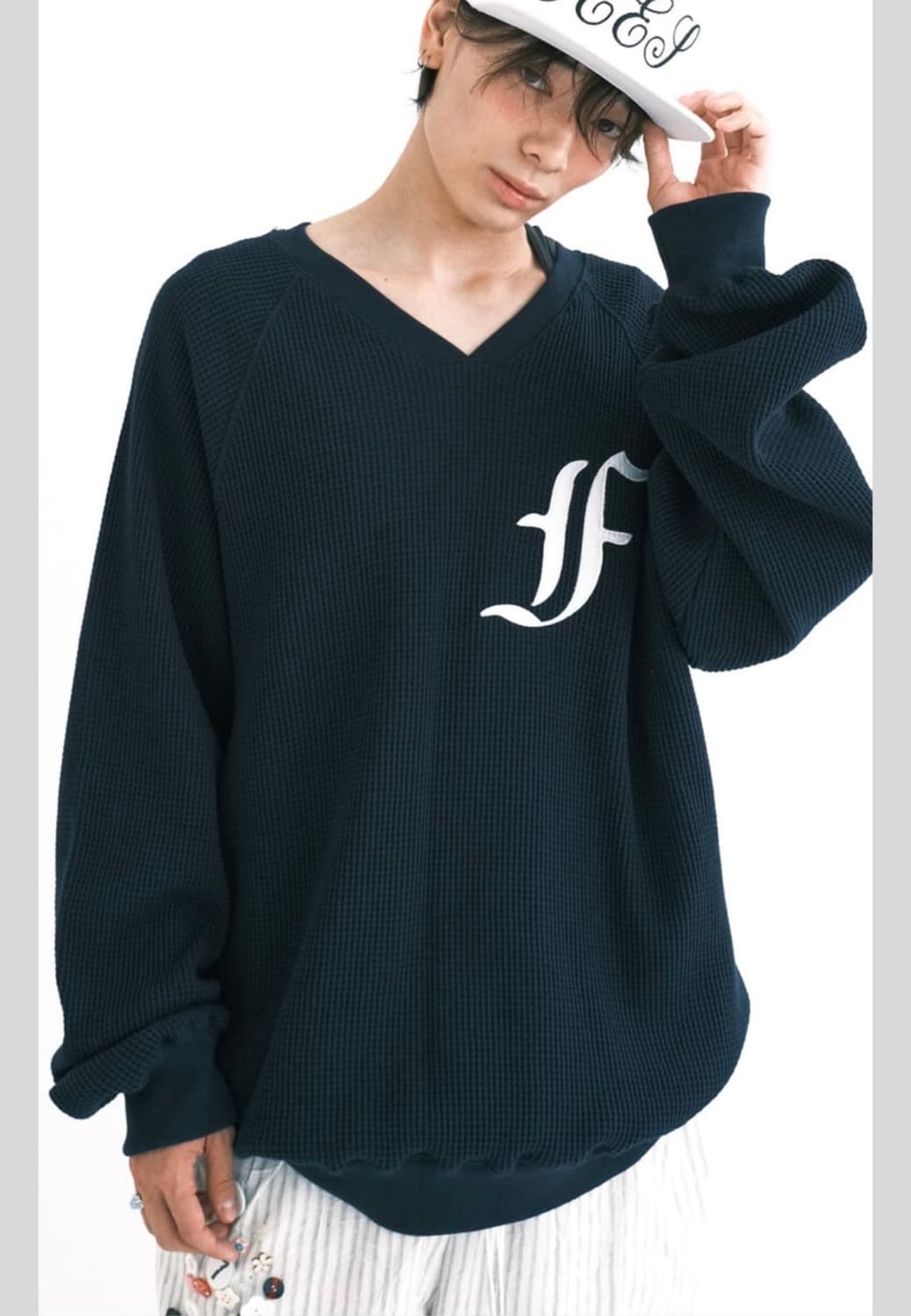 waffle boxy MTM (navy) 상품이미지1