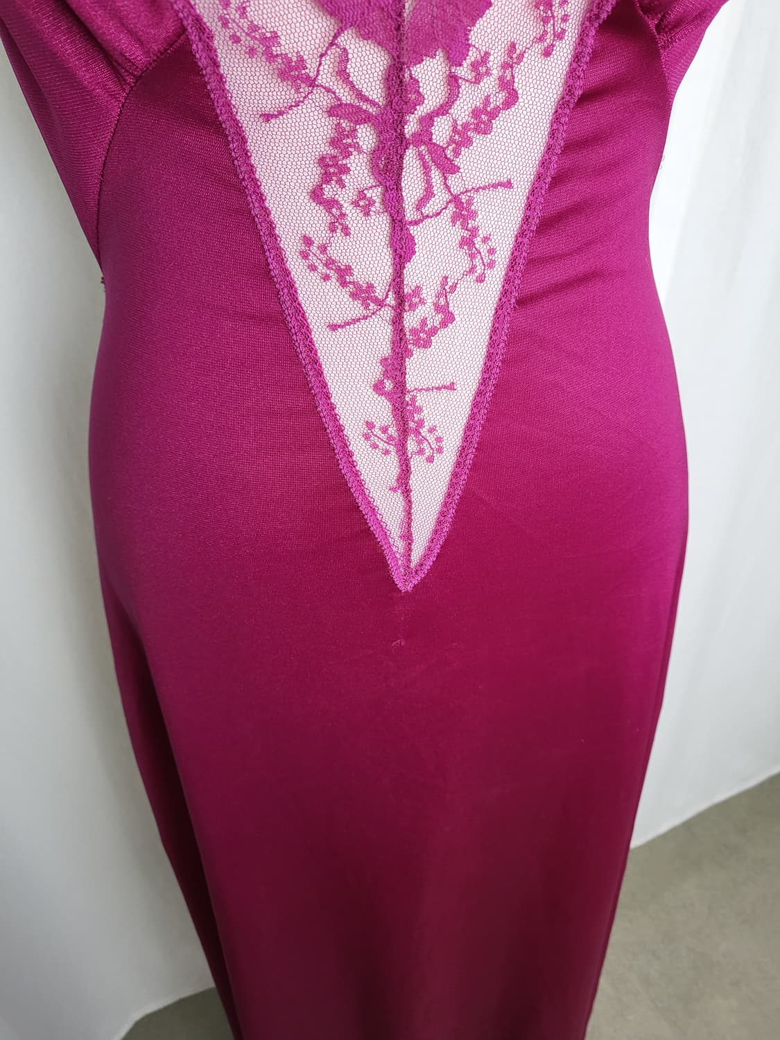 빈티지 버건디 퍼플 맥시 슬립 드레스 상품이미지5