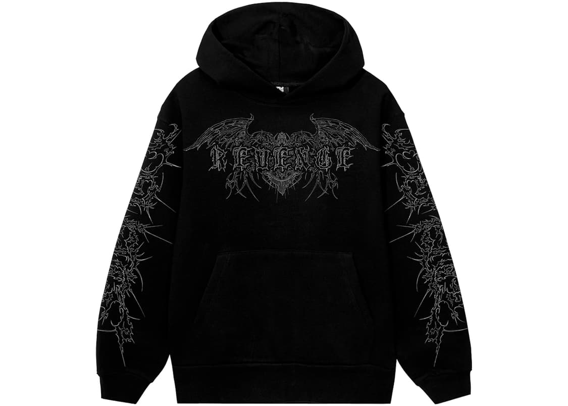 REVENGE CRUCIFORM HOODIE BLACK 상품이미지1