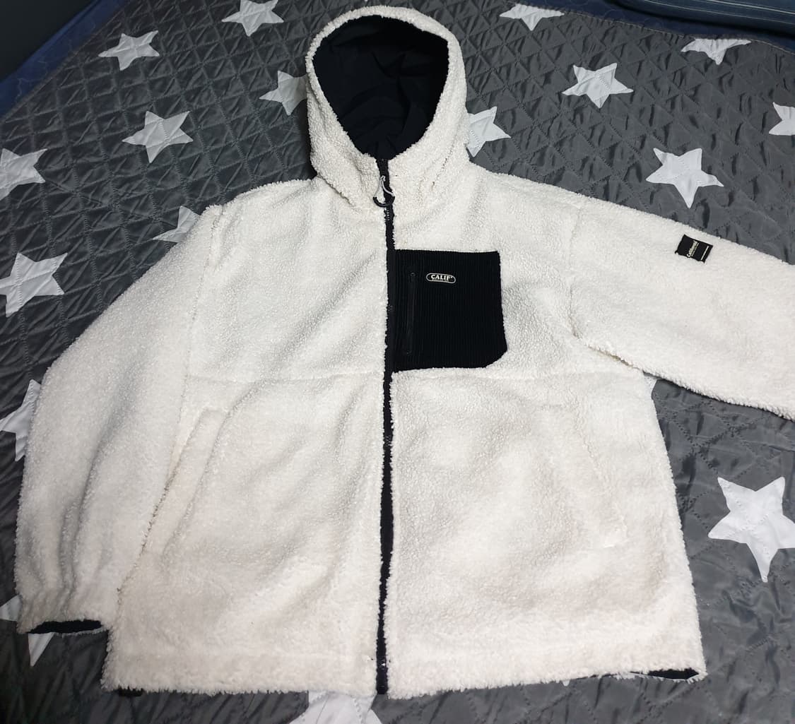 후아유 캘리포니아 양털 리버시블 패딩 점퍼 블랙 (M) 상품이미지4