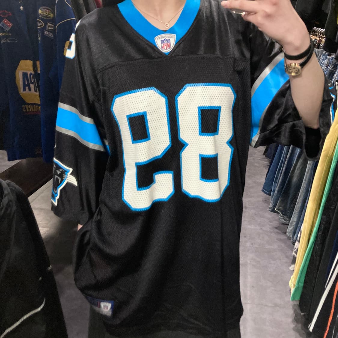 [IM] NFL X Reebok 블랙 No.89 반팔져지 상품이미지5