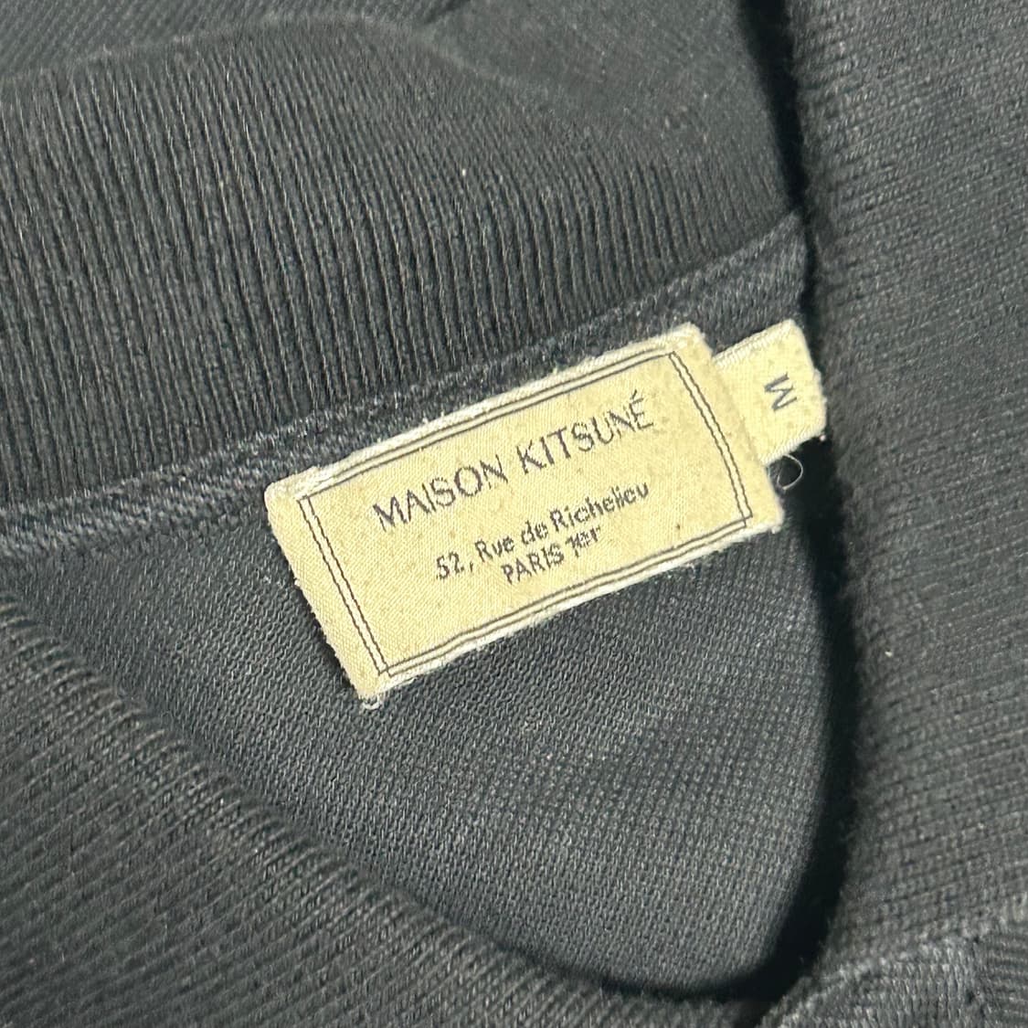 M 메종키츠네 프랑스 여우 로고 카라 반팔티 상품이미지4