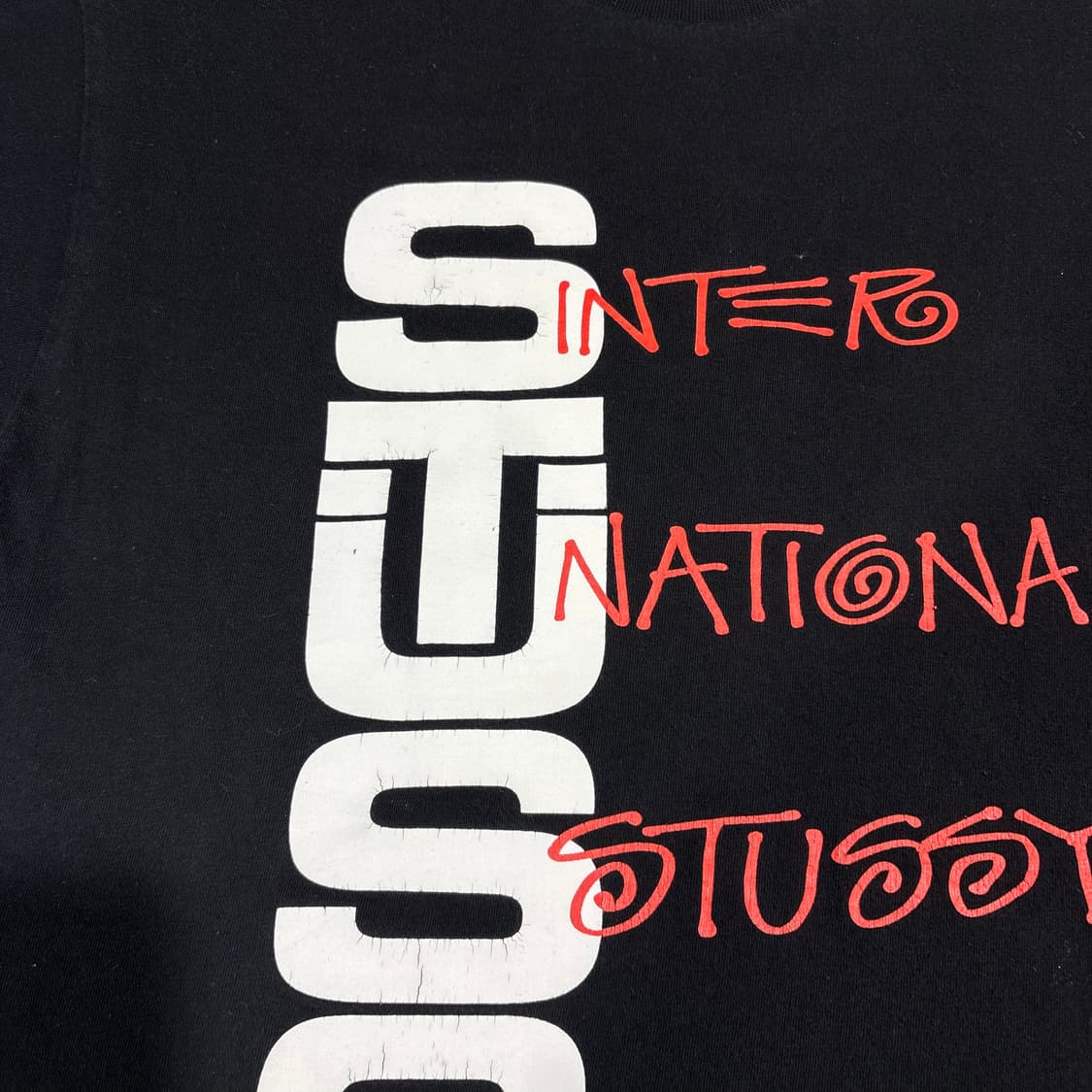 스투시 블랙 레터링 반팔 티셔츠 상품이미지5