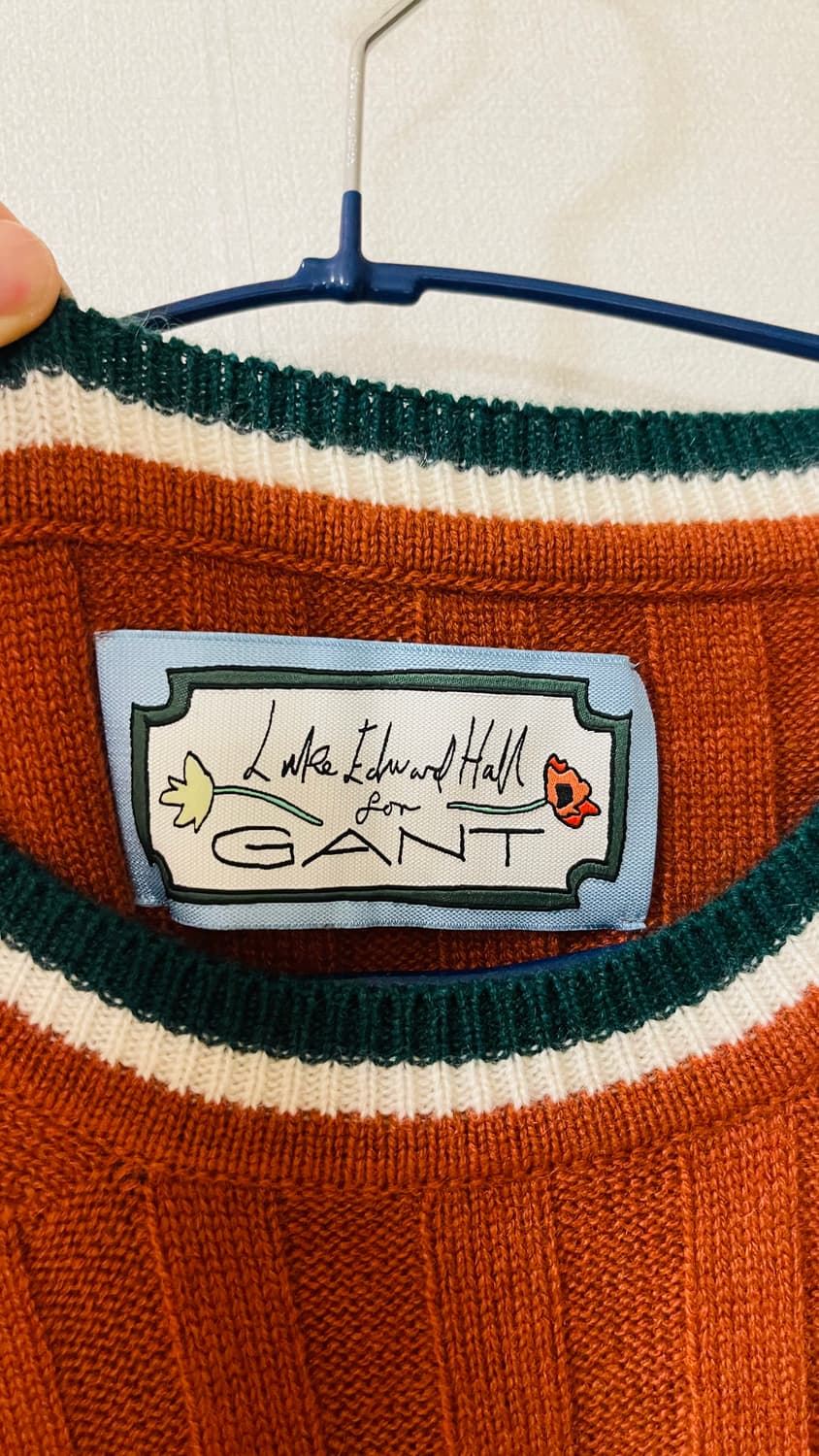 간트 GANT x 루크 에드워드 홀 콜라보 캐시미어 100% 니트 조끼. 상품이미지4