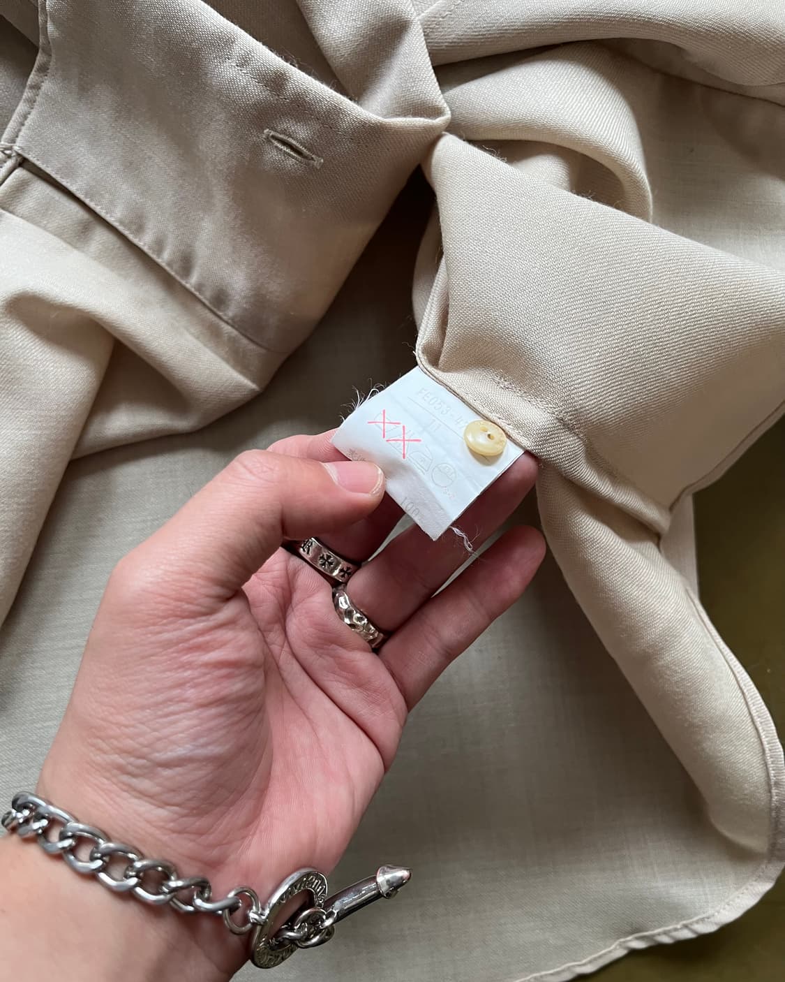 1980-90s Old Burberry Pleats Trim Shirt 상품이미지8