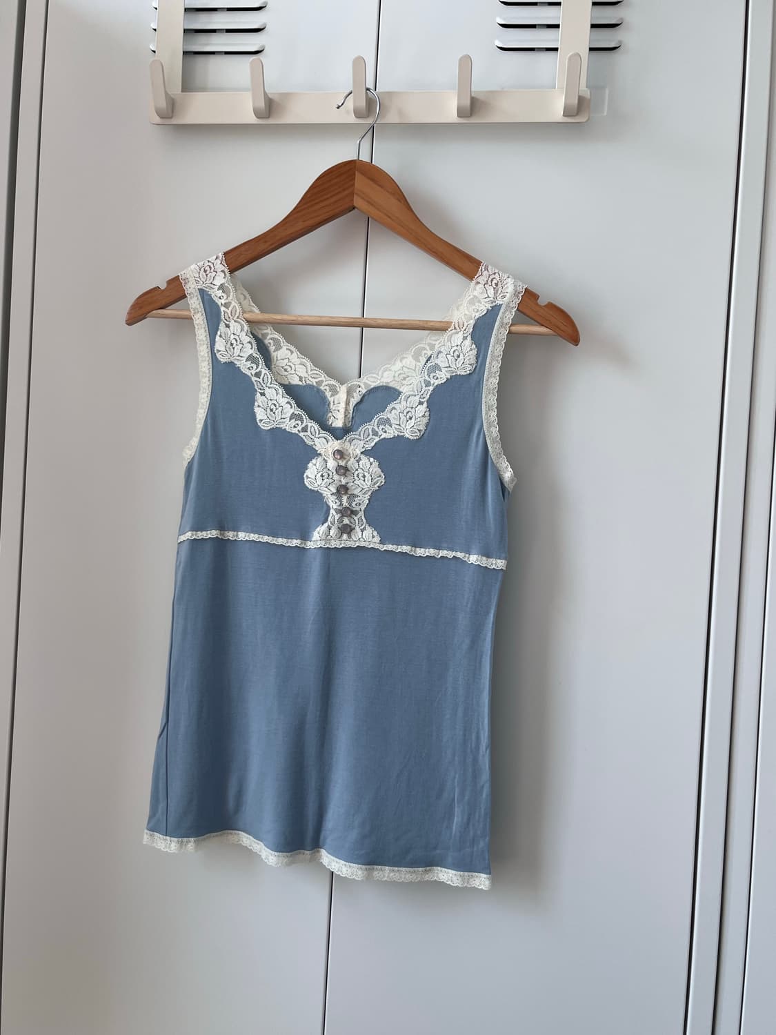 Gaminerie 소라 레이스 버튼 슬리브리스 상품이미지5