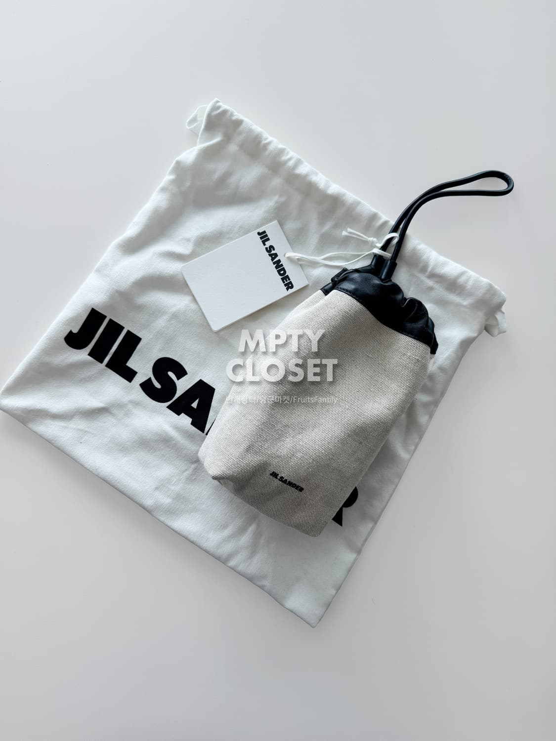 질샌더 덤플링 드로우스트링 파우치 상품이미지1