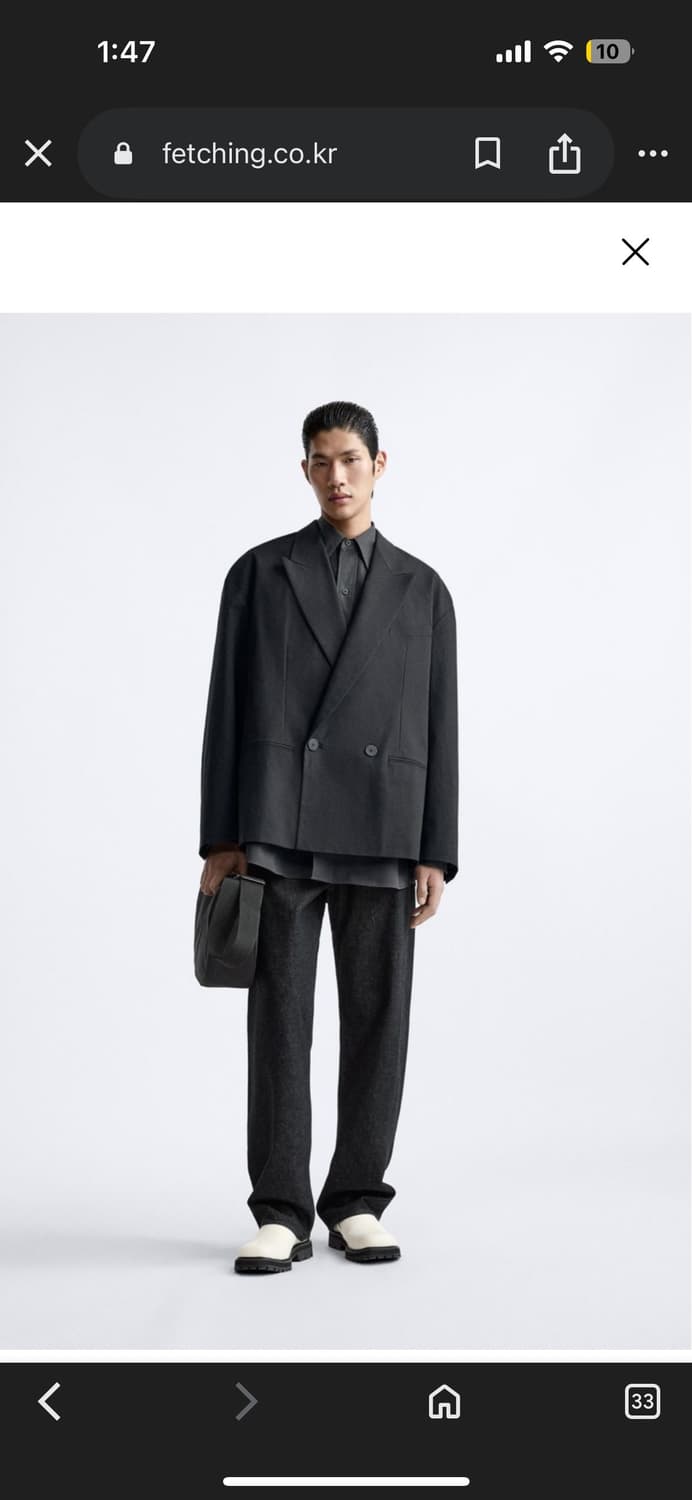 스튜디오 니콜슨 자라 더블 브레스트 블레이저 상품이미지1