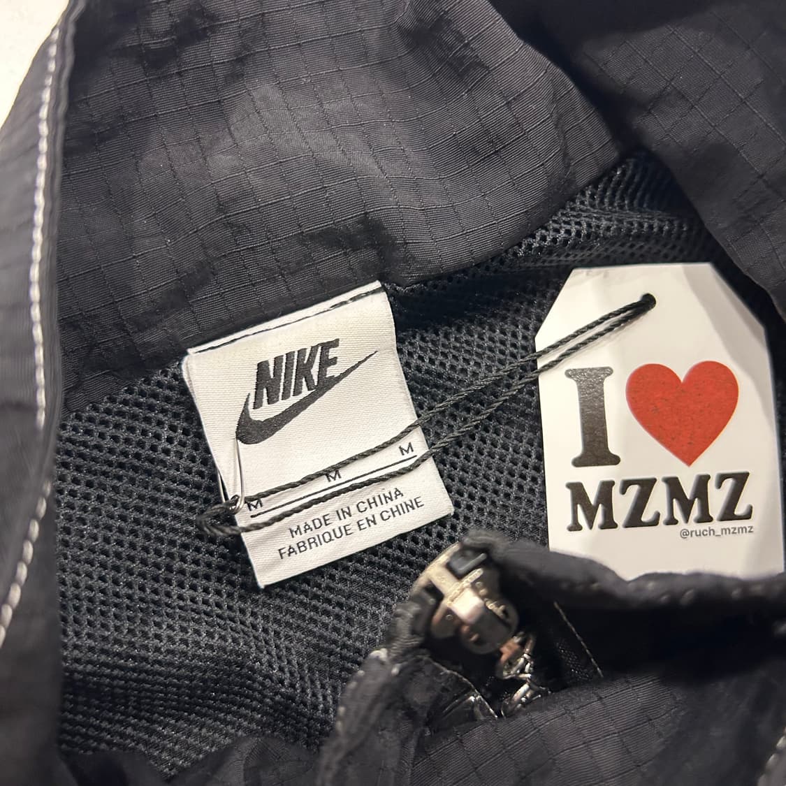 [M] 나이키 NSW 빅 스우시 우븐 자켓 블랙 A702 상품이미지4