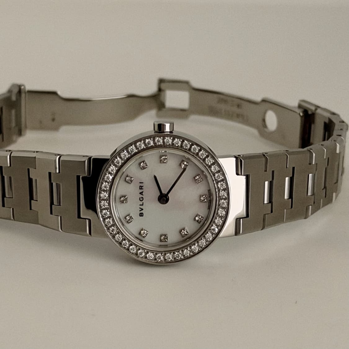빈티지 불가리 다이아 화이트 자개 시계  상품이미지7