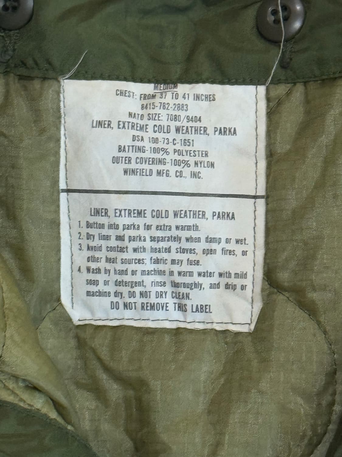 밀리터리 70s M65 필드자켓 상품이미지2