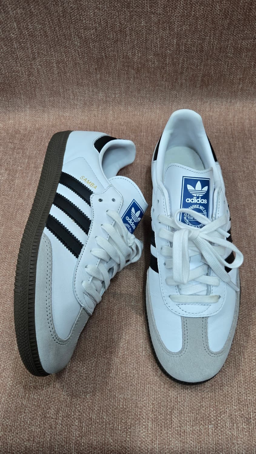 아디다스 미착용 265mm-삼바 OG 화이트 블랙   상품이미지1