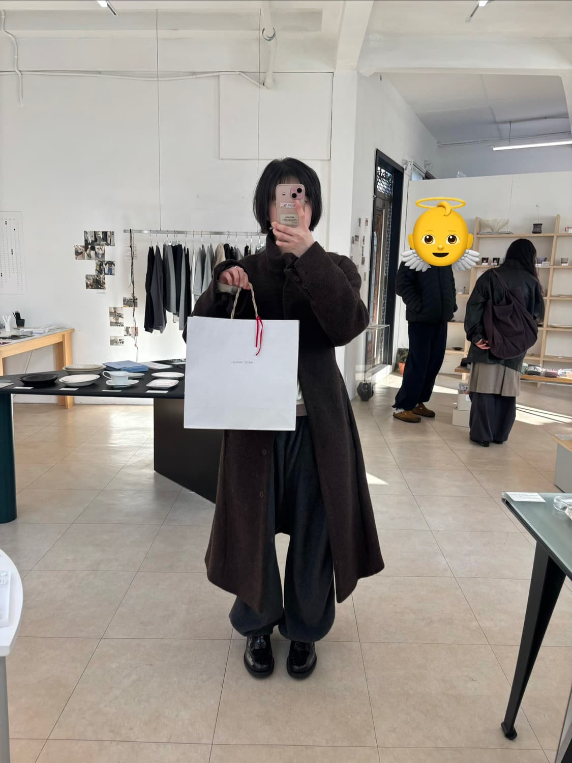 로우클래식 하이넥 코트 상품이미지2