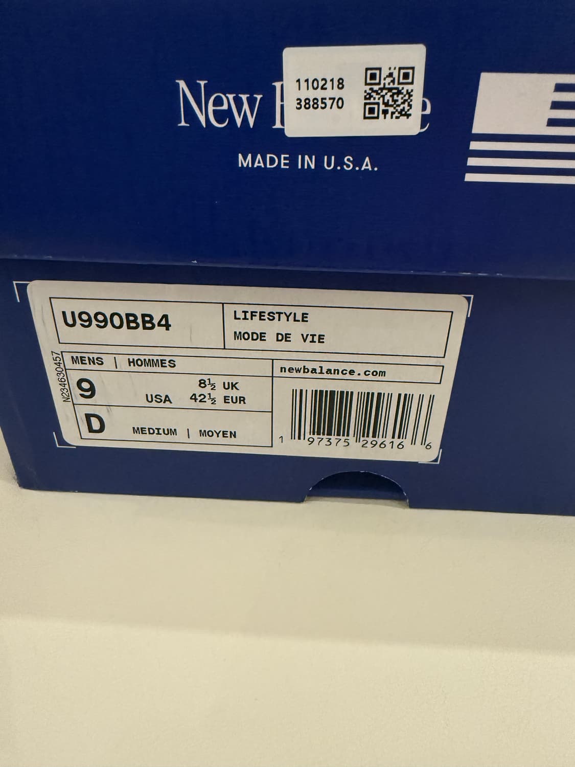 뉴발란스 990v4 아크틱 그레이 상품이미지3