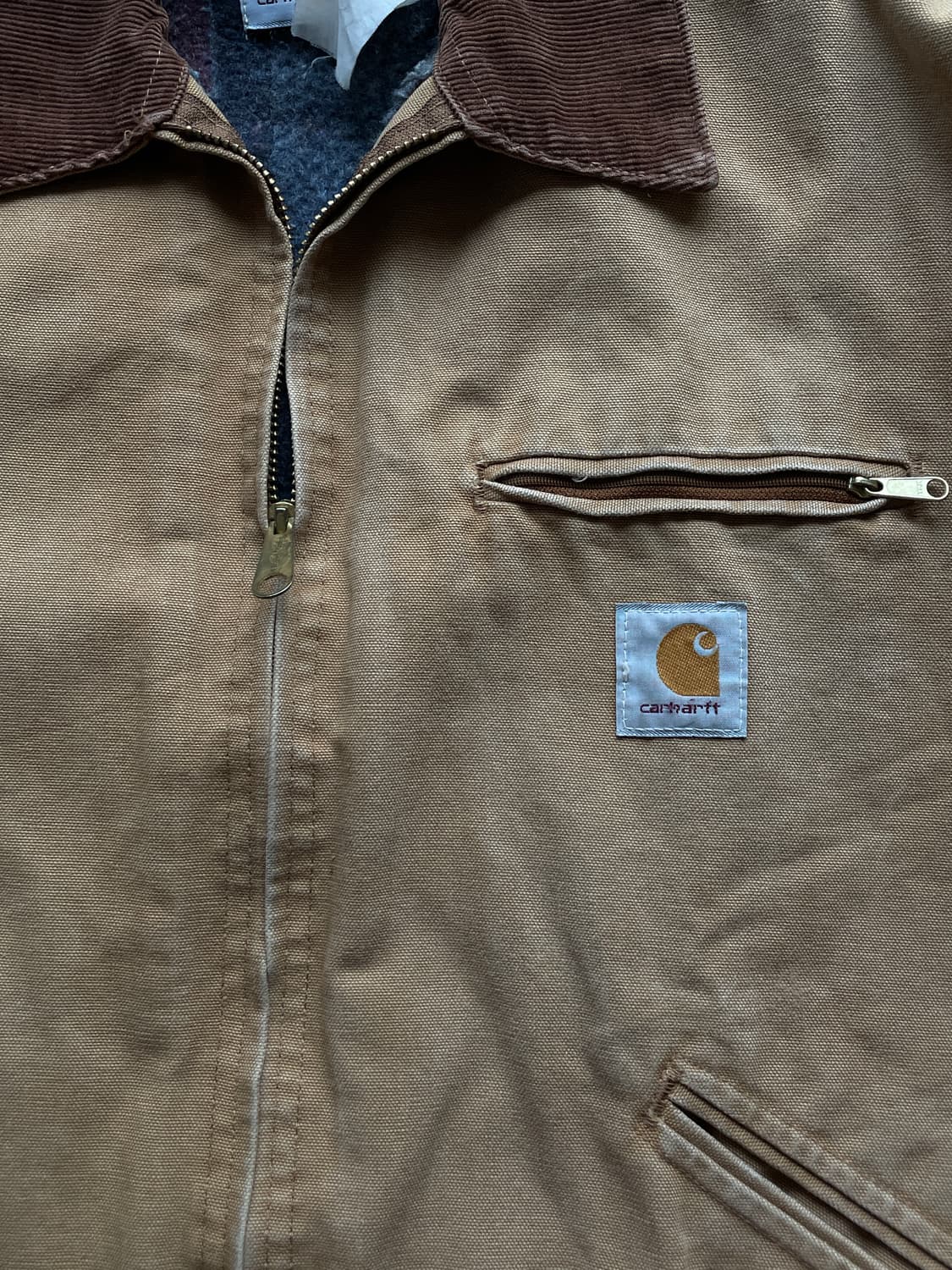칼하트 J01 BRN 브라운 디트로이트 자켓 상품이미지4