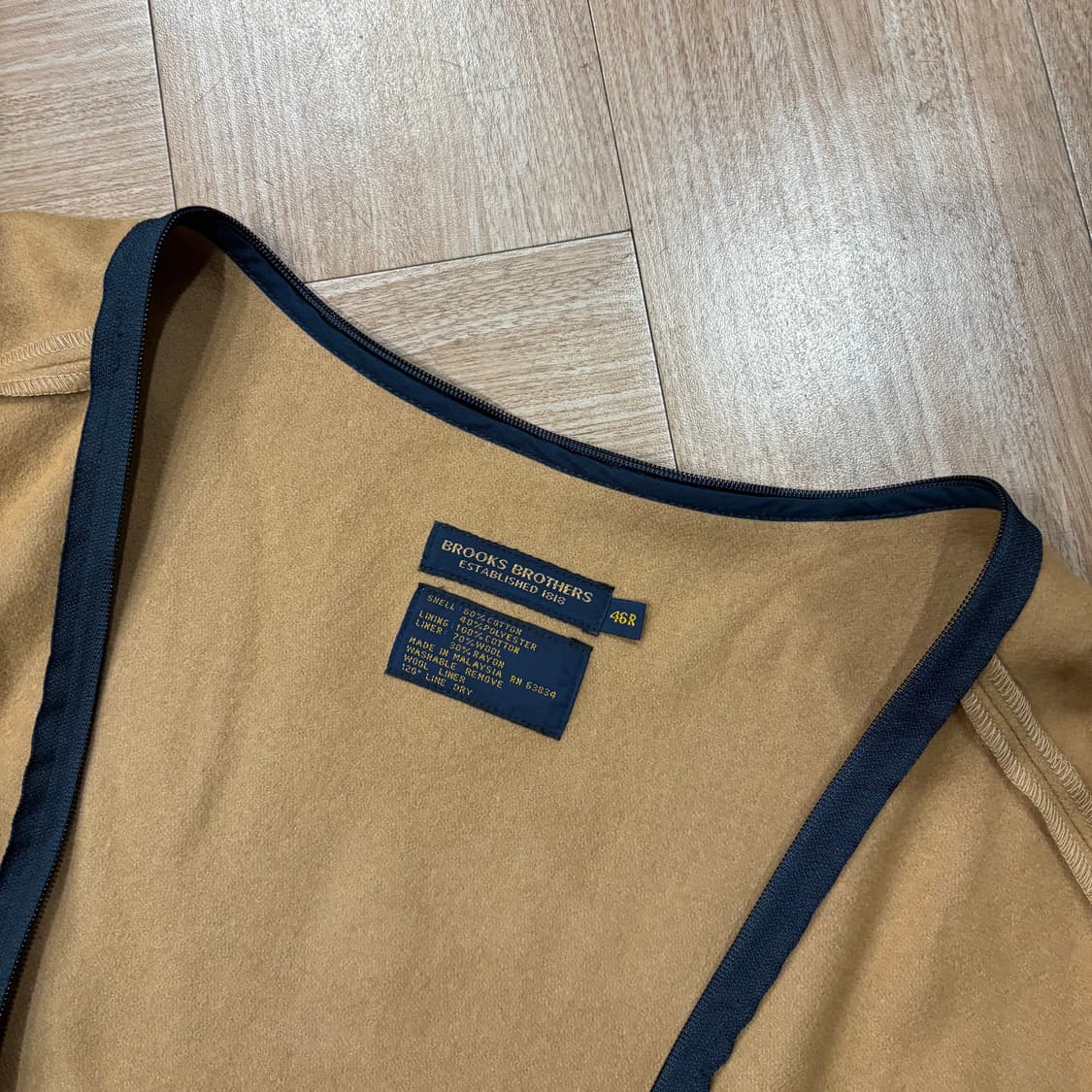 브룩스 브라더스 네이비 코튼&나일론 믹스 해링턴 자켓 상품이미지10