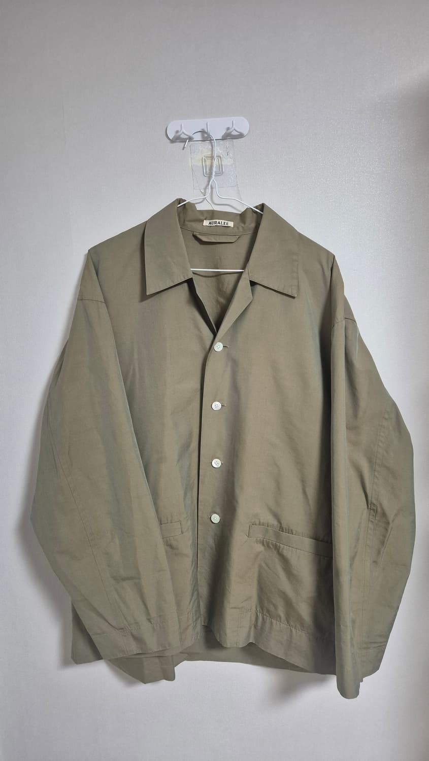 오라리 17ss FINX SILK CHAMBRAY 셔츠 자켓 상품이미지1