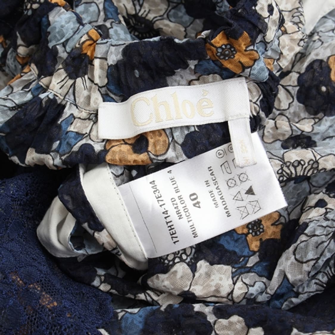 끌로에 순면 플로럴 블라우스 55 77 상품이미지3