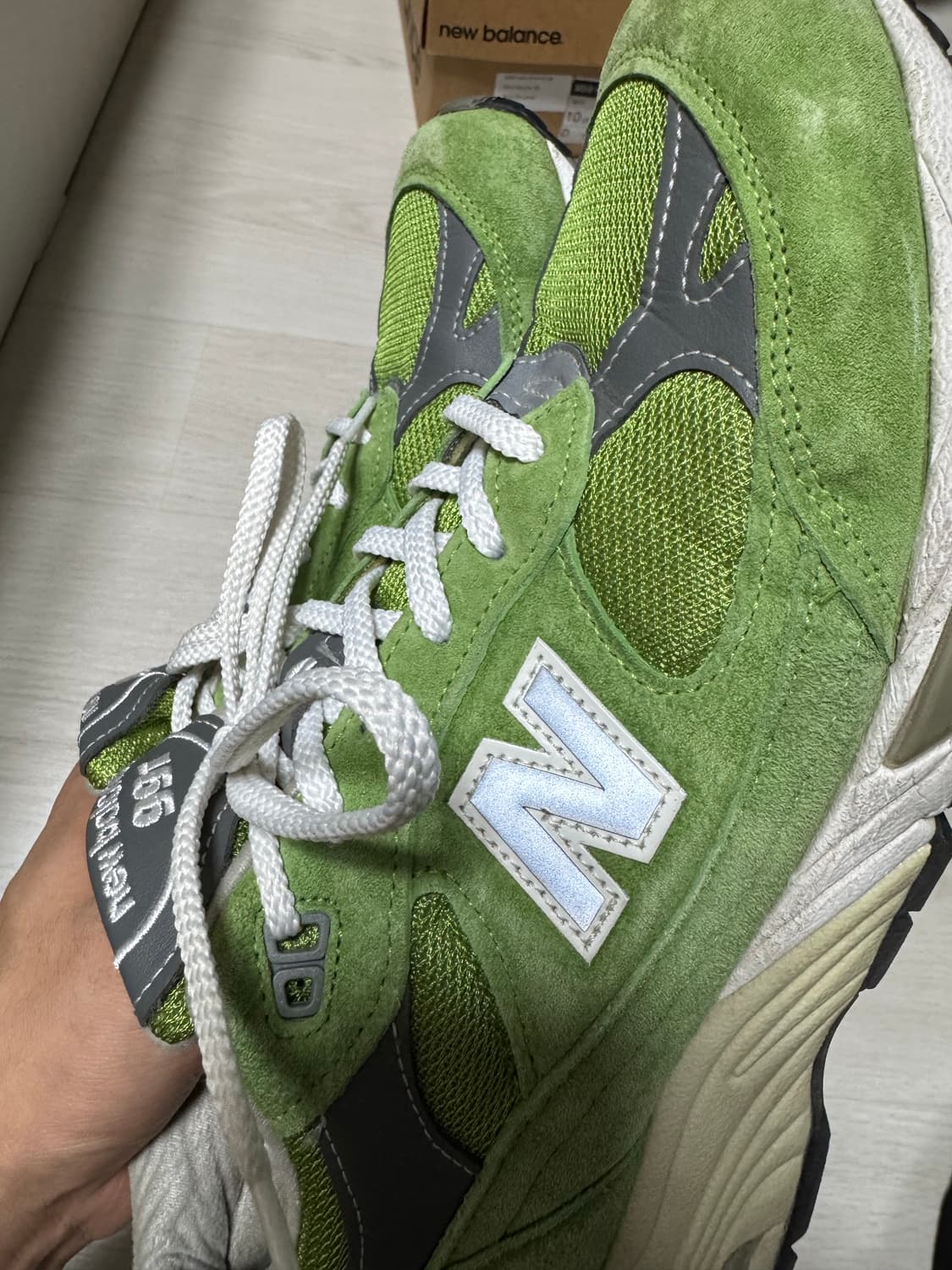 뉴발란스 991 브라이트 그린 280 상품이미지6