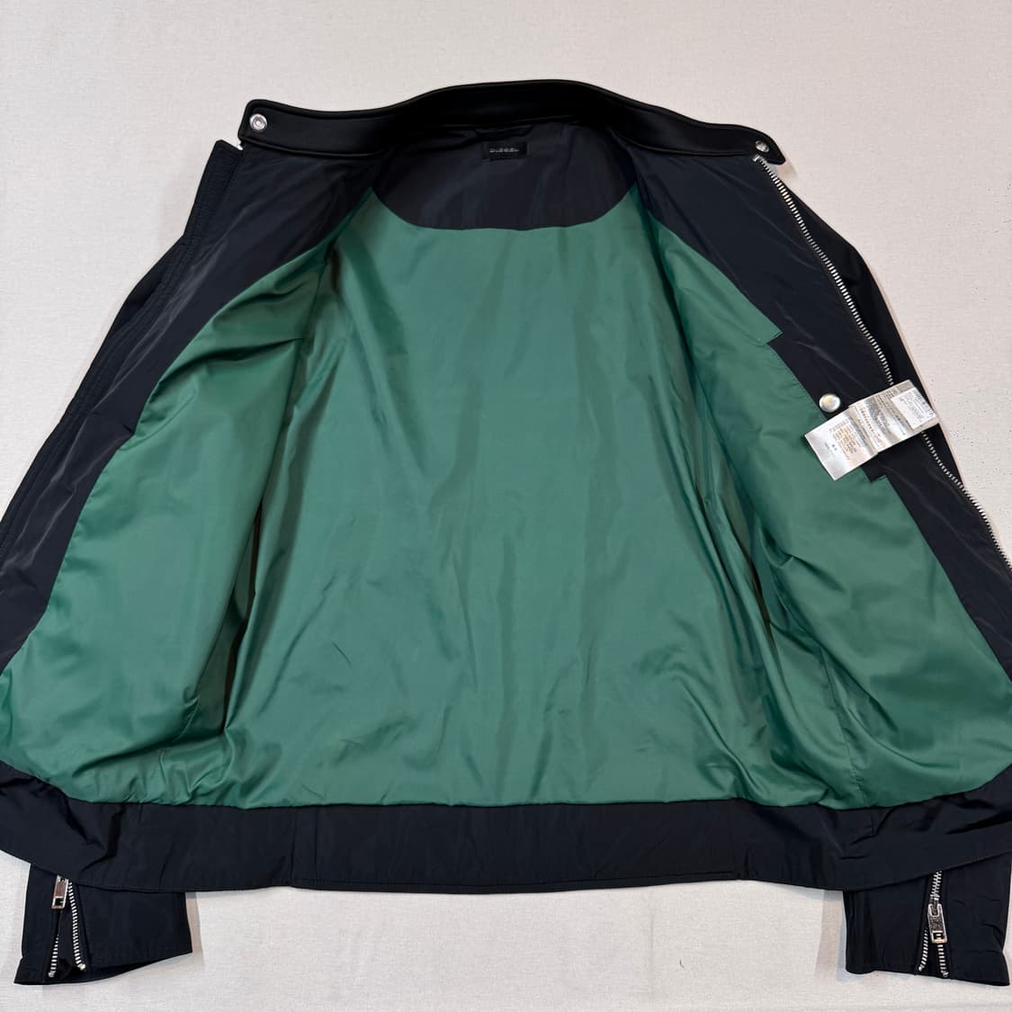 L) 디젤 DIESEL 폴리쉘 싱글 라이더 자켓 상품이미지4