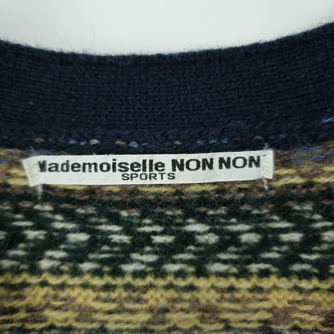 [마드모아젤 논논] 에스닉 패턴 페어아일 니트 베스트 조끼 M19654 상품이미지7