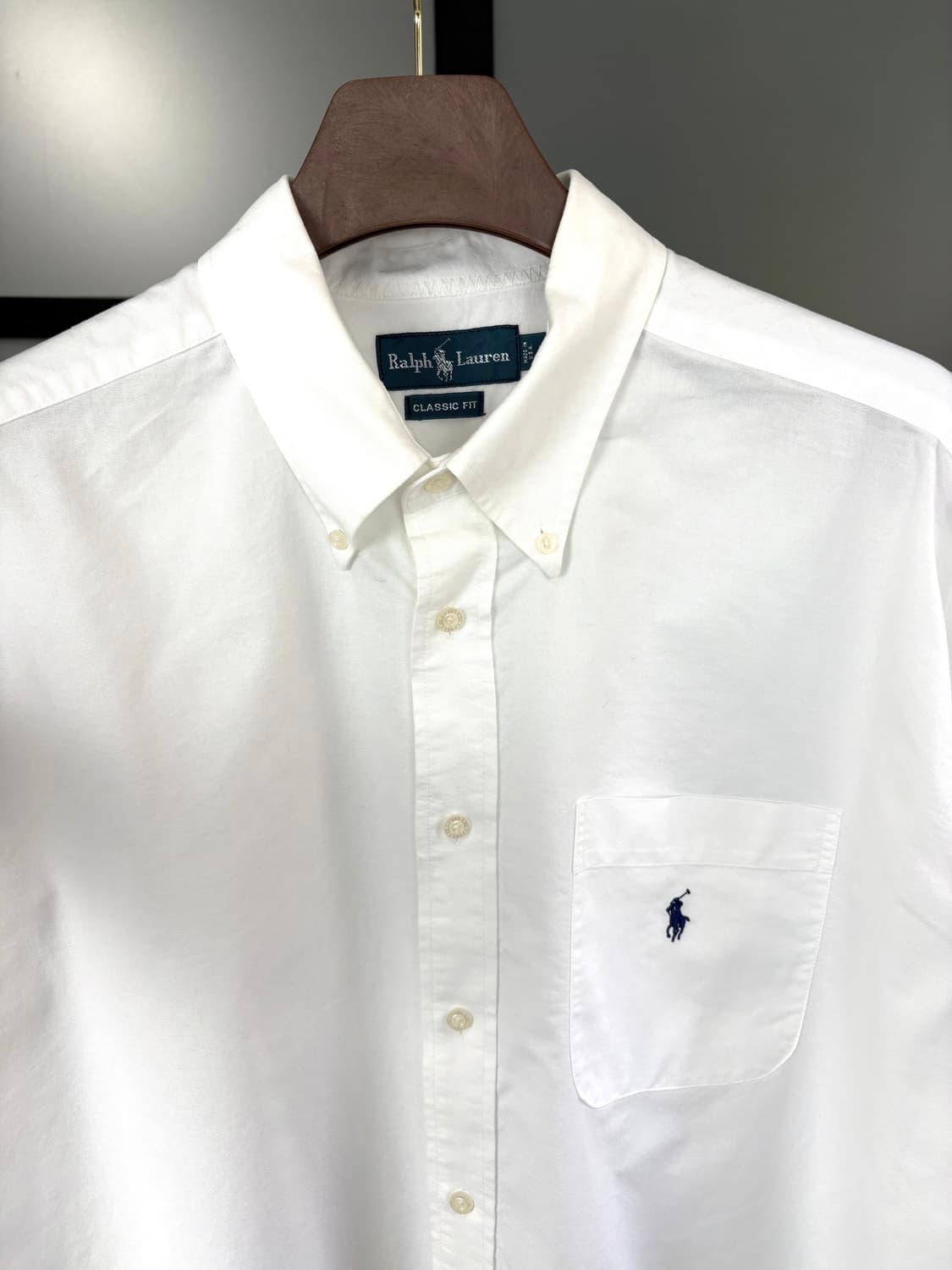  [4XL]POLO 화이트 옥스포드 긴팔셔츠  상품이미지5