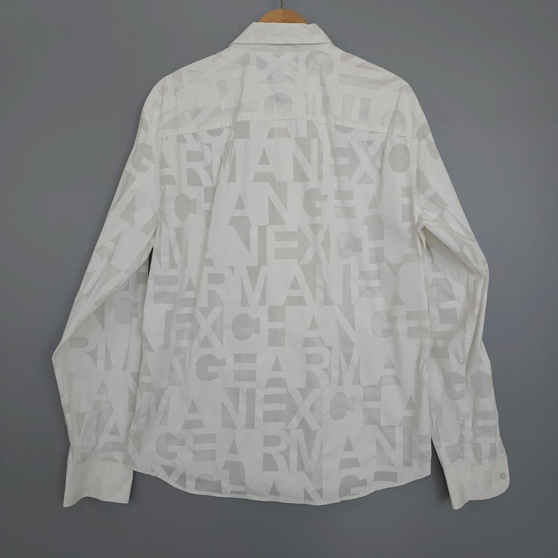 아르마니 익스체인지 Armani Exchange 로고 패턴 셔츠 M 상품이미지5
