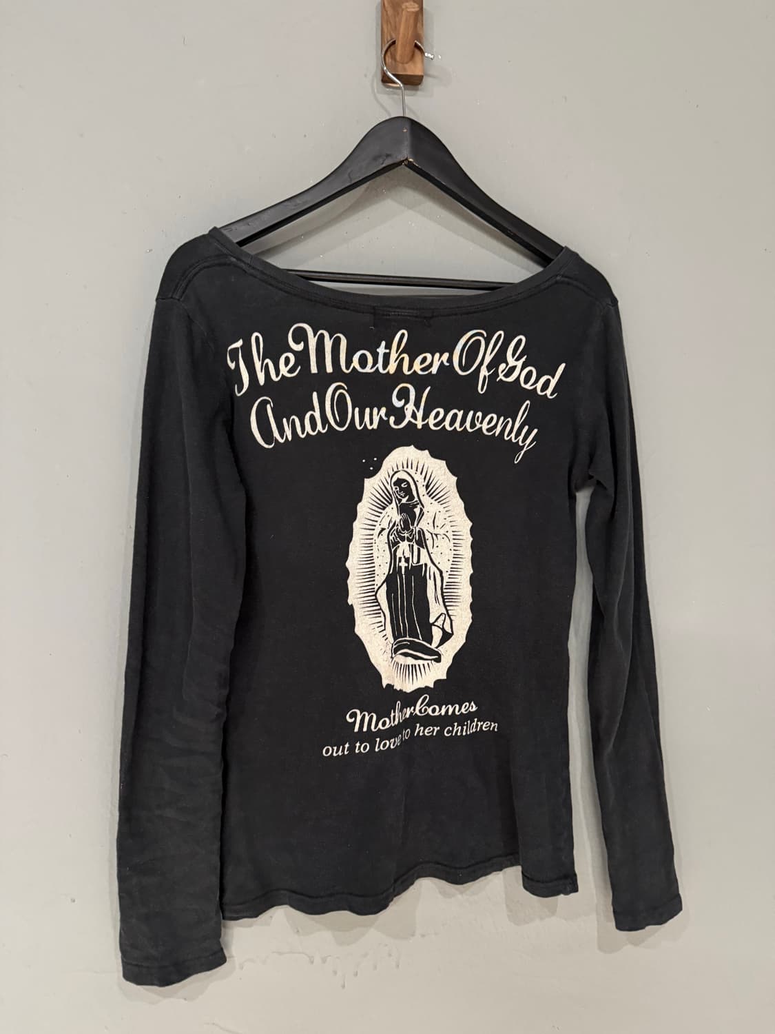 Maria printing wide neck long sleeve 상품이미지7