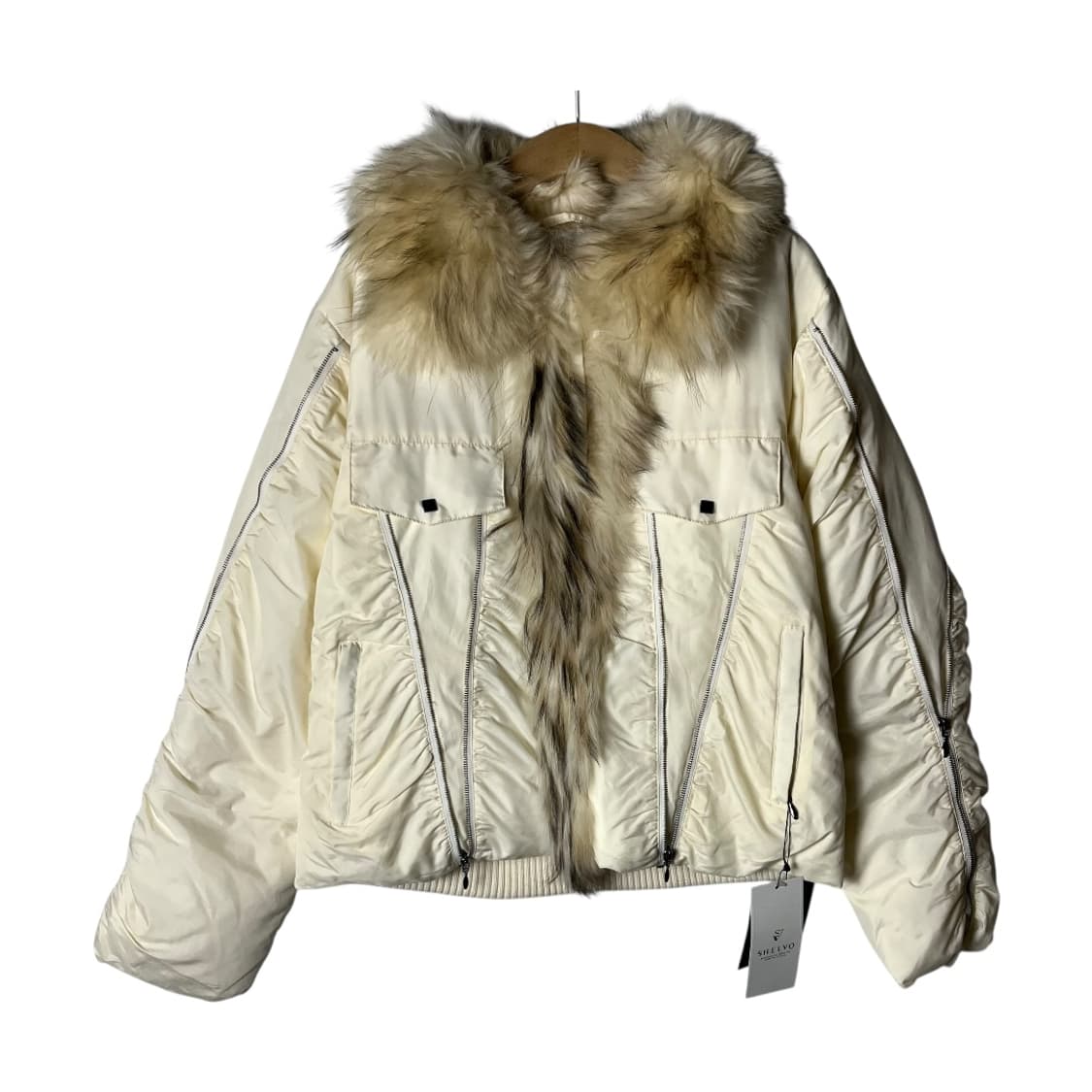 [JPN] 퍼 트리밍 멀티지퍼 다운자켓 (새상품) 상품이미지1