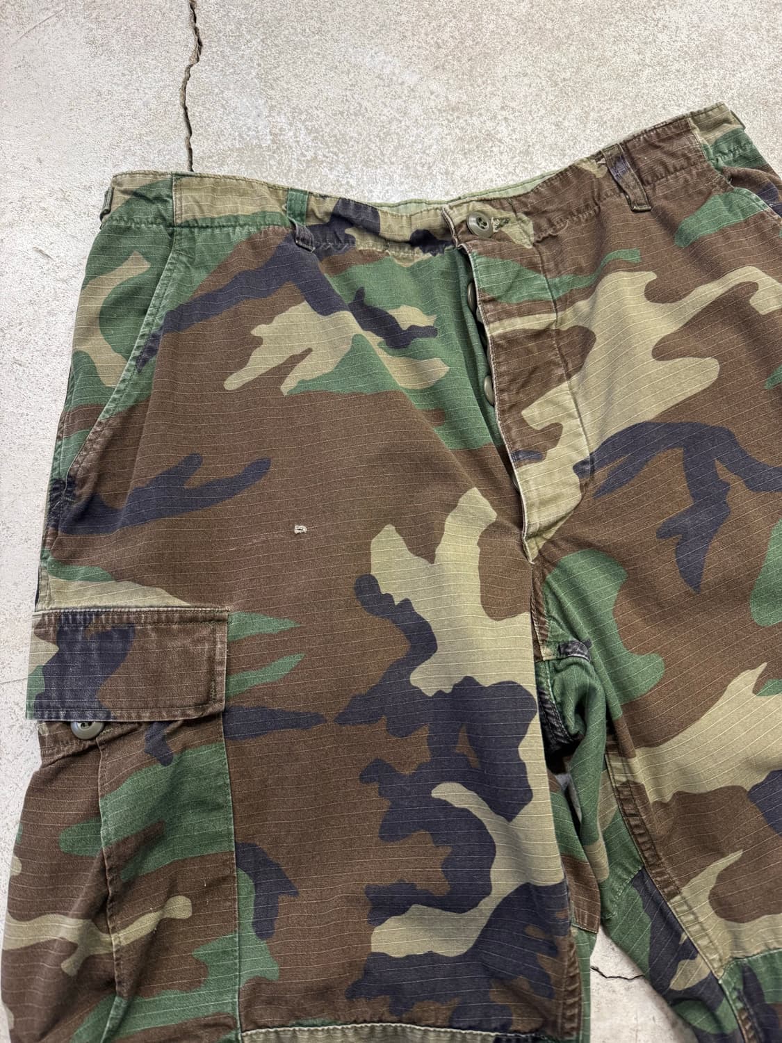 80s US 밀리터리 립스탑 우드랜드 BDU 팬츠 상품이미지3