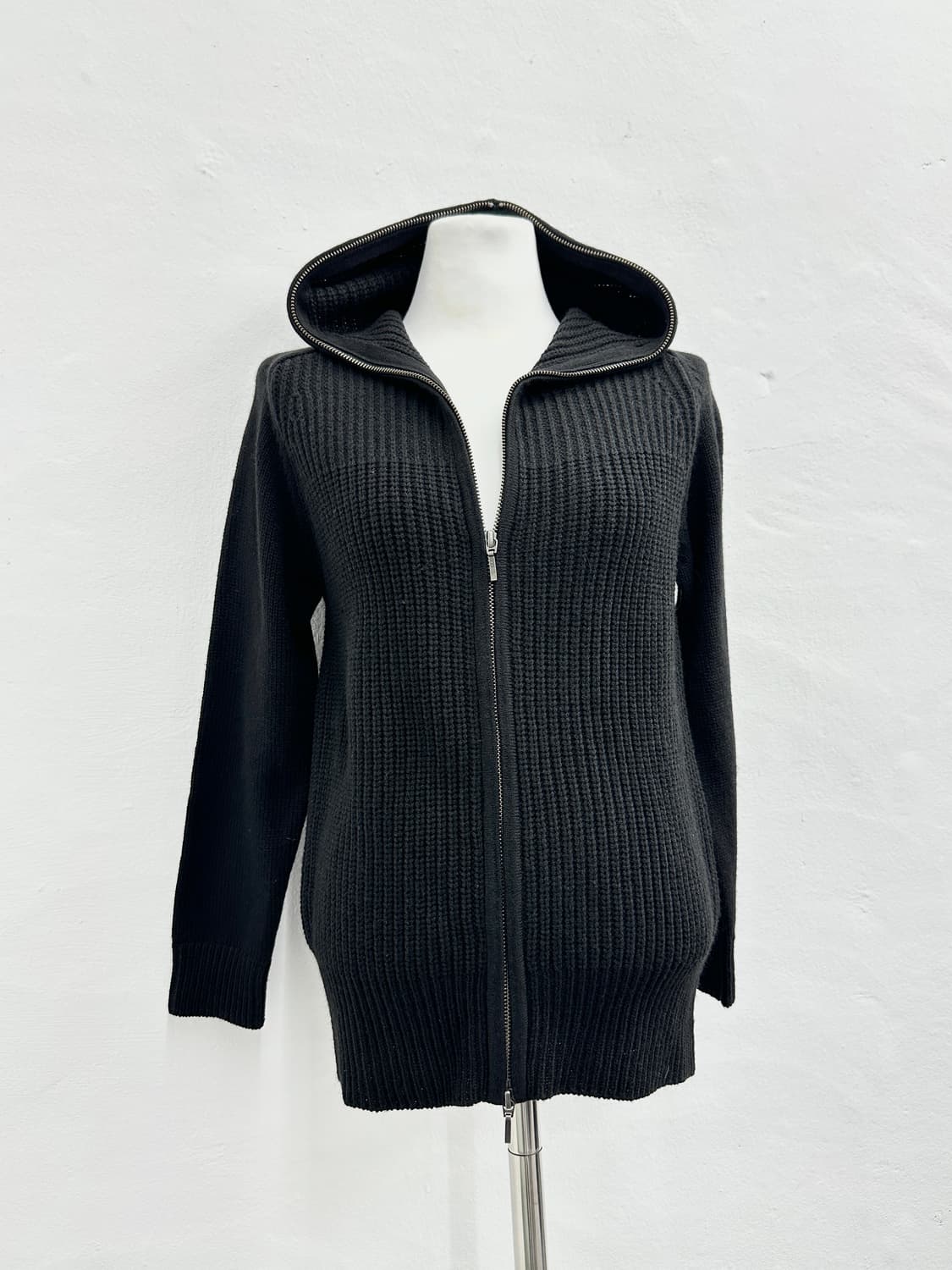 Japanese vintage knit hood full zip 상품이미지3