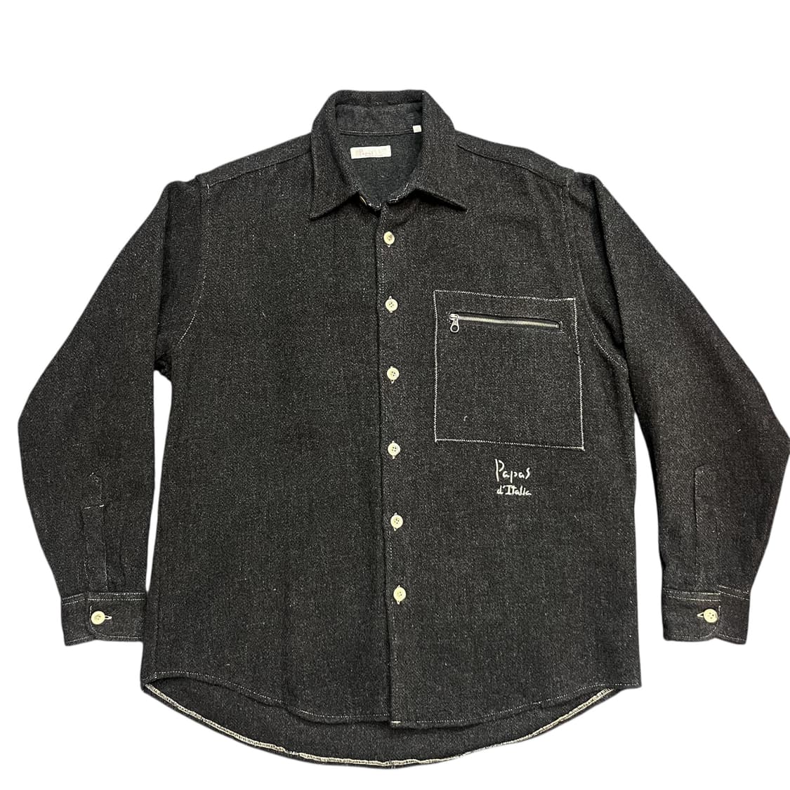 파파스 일본 포켓 모 셔츠 자켓 상품이미지1