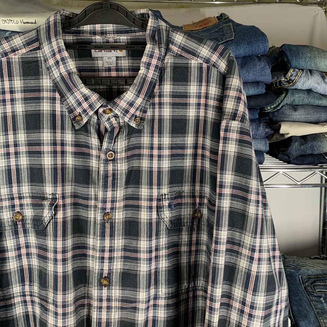 [3XL] 칼하트 타탄체크 워크셔츠 상품이미지1