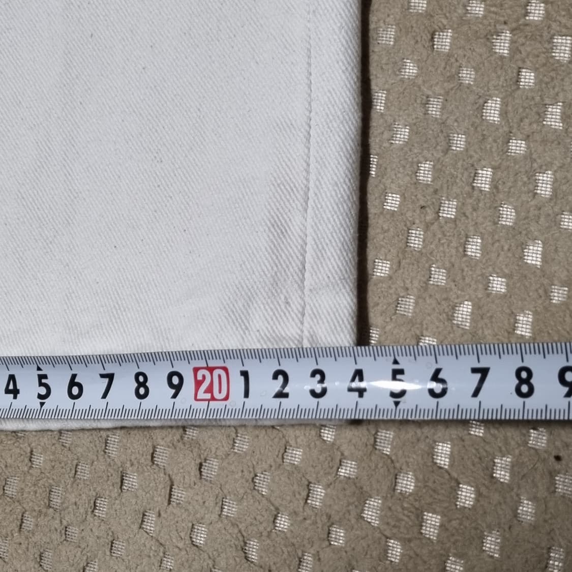 (36인치) 무신사 스탠다드 와이드 크림진 상품이미지8