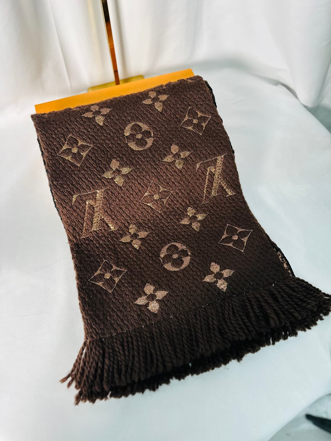 [정품] 루이비통 로고마니아 샤인 스카프 M71383 상품이미지3