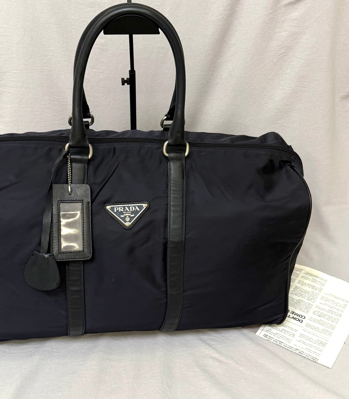 프라다 나일론 포코노 더플백 보스턴백 여행가방 골프가방 네이비 토트백 상품이미지5