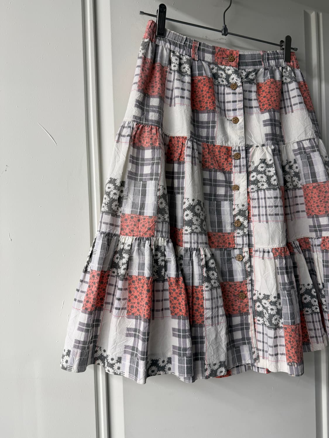 일본빈티지 패치워크 캉캉스커트 상품이미지5