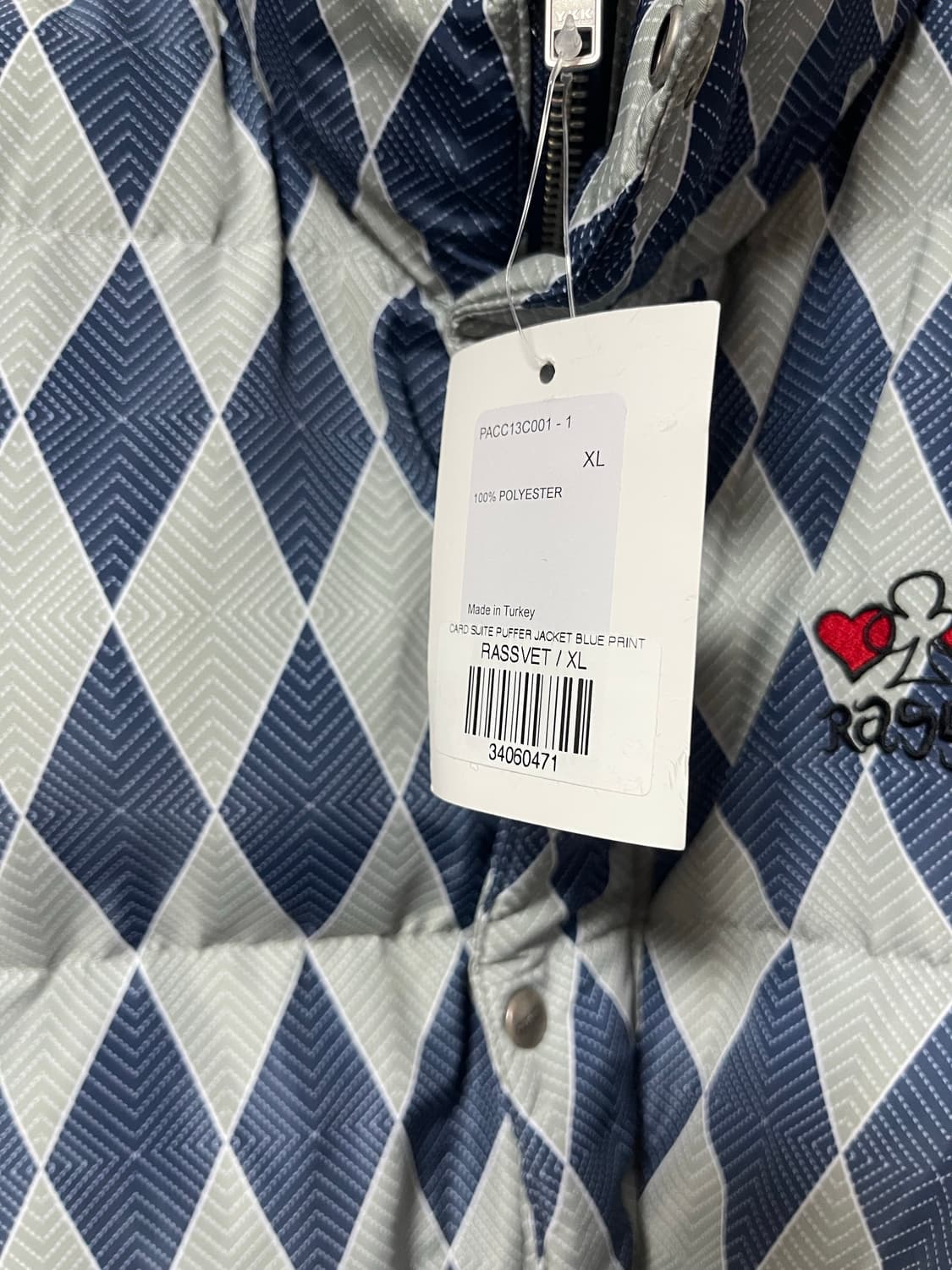 XL)RASSVET 다이아몬드 퀼팅 패딩 자켓 상품이미지3