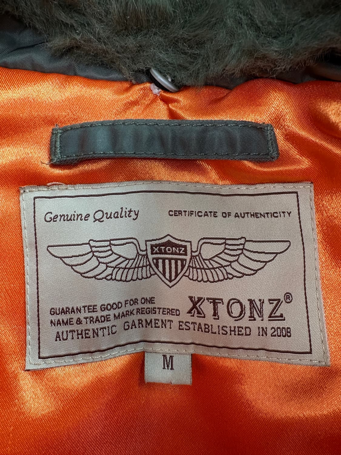 Xtonz 엑스톤즈 밀리터리 패치 퍼 MA-1 자켓 2643 상품이미지3