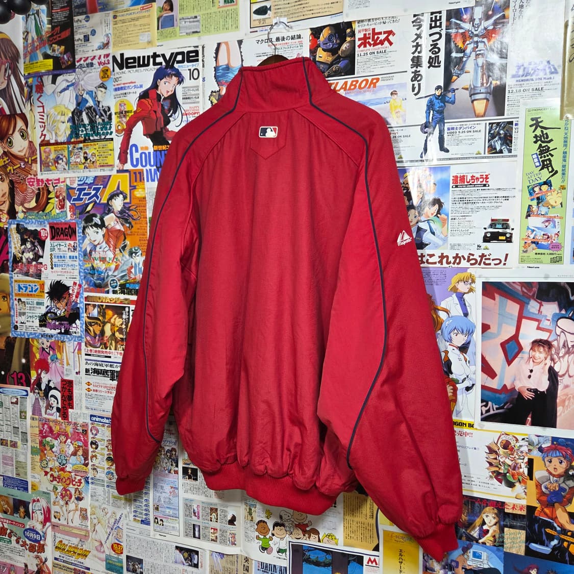 마제스틱 레드삭스 베이스볼 기모 바시티 점퍼 상품이미지5