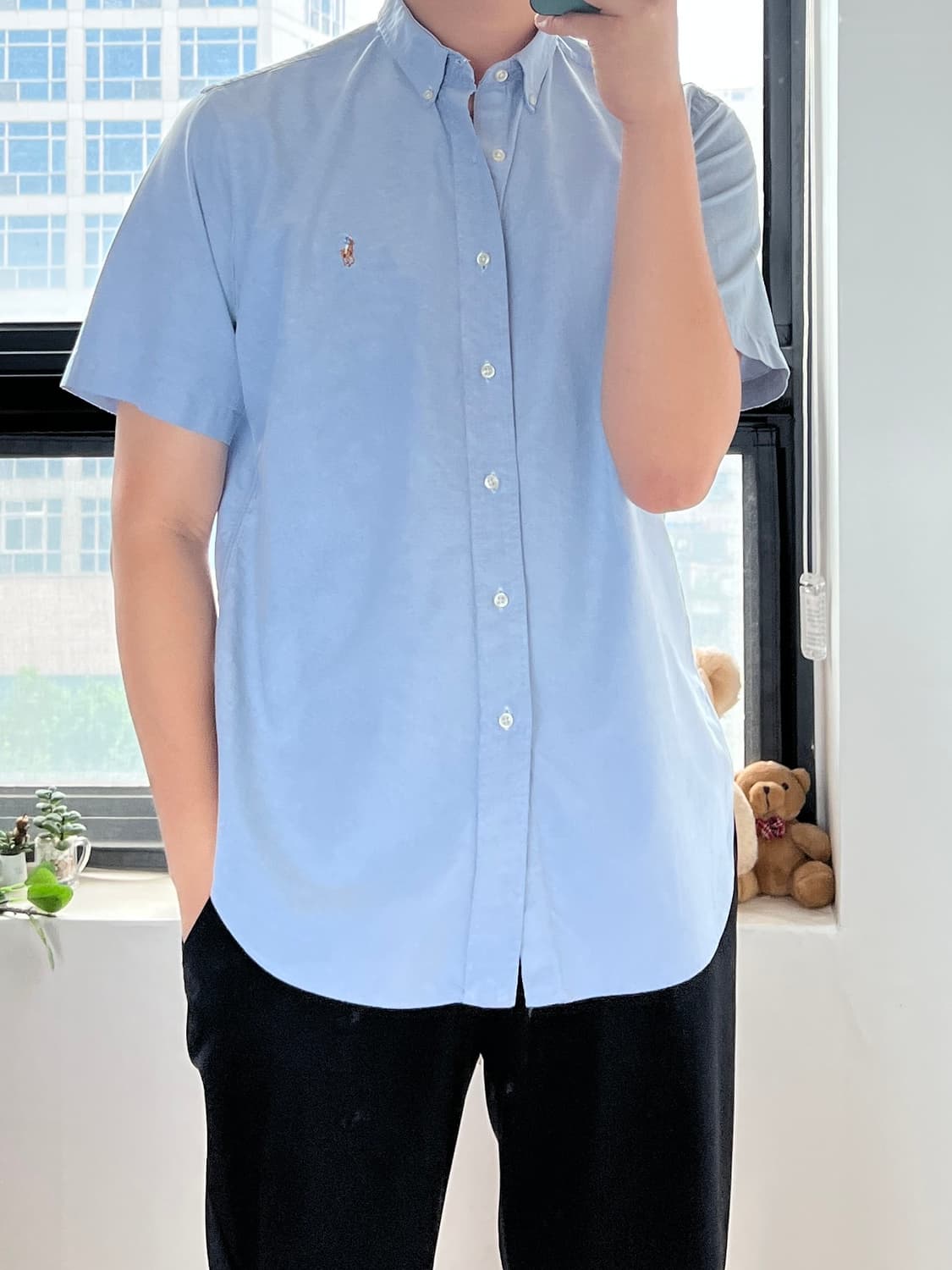 폴로 솔리드 반팔셔츠  상품이미지7