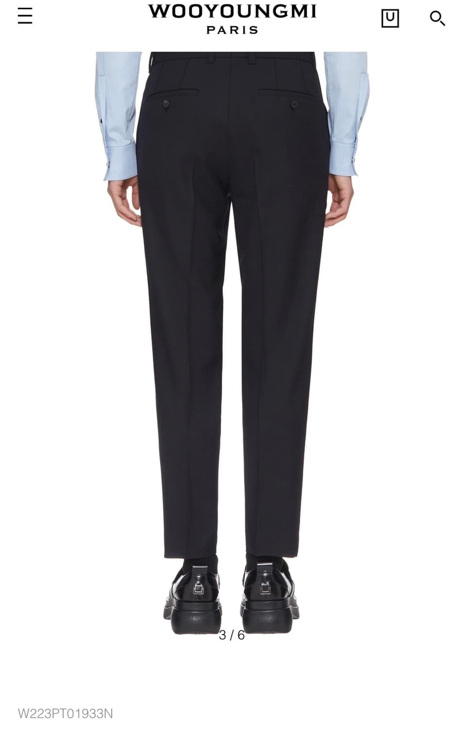 우영미 울 크롭 슬랙스 팬츠 미친 가격에 판매합니다! 상품이미지2