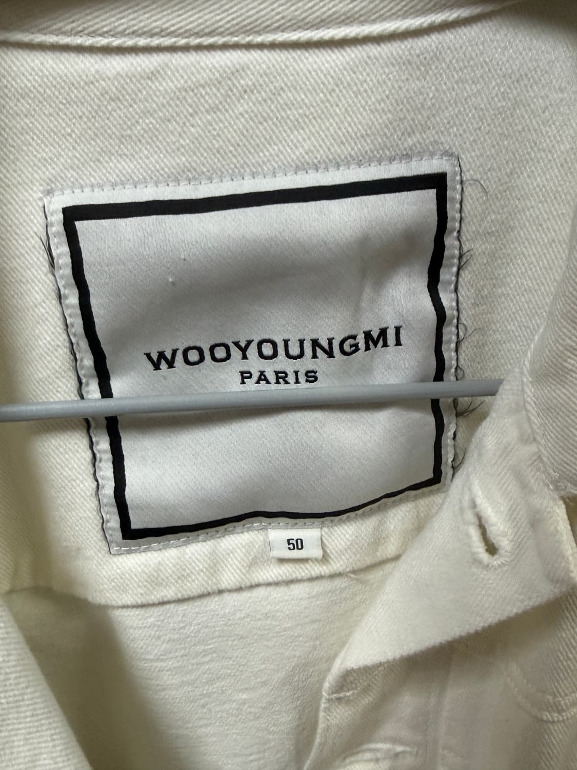 우영미 20ss 트러커 화이트 데님 자켓 상품이미지2