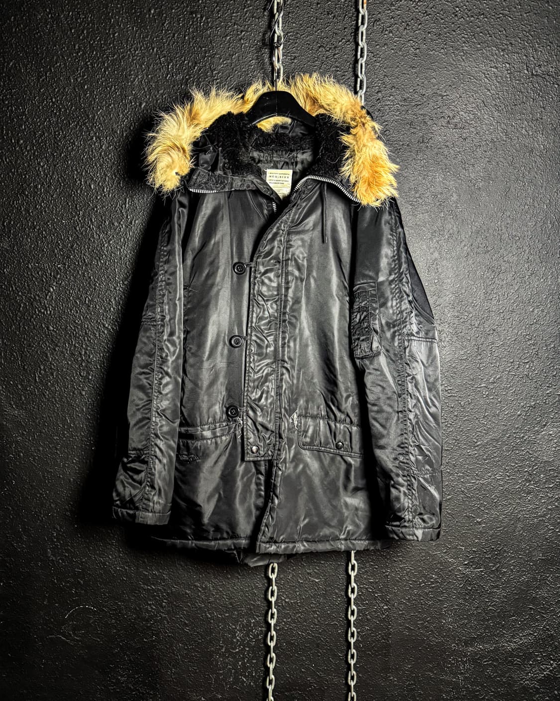 NEO-SIXX - Black N-3B type jacket 상품이미지3